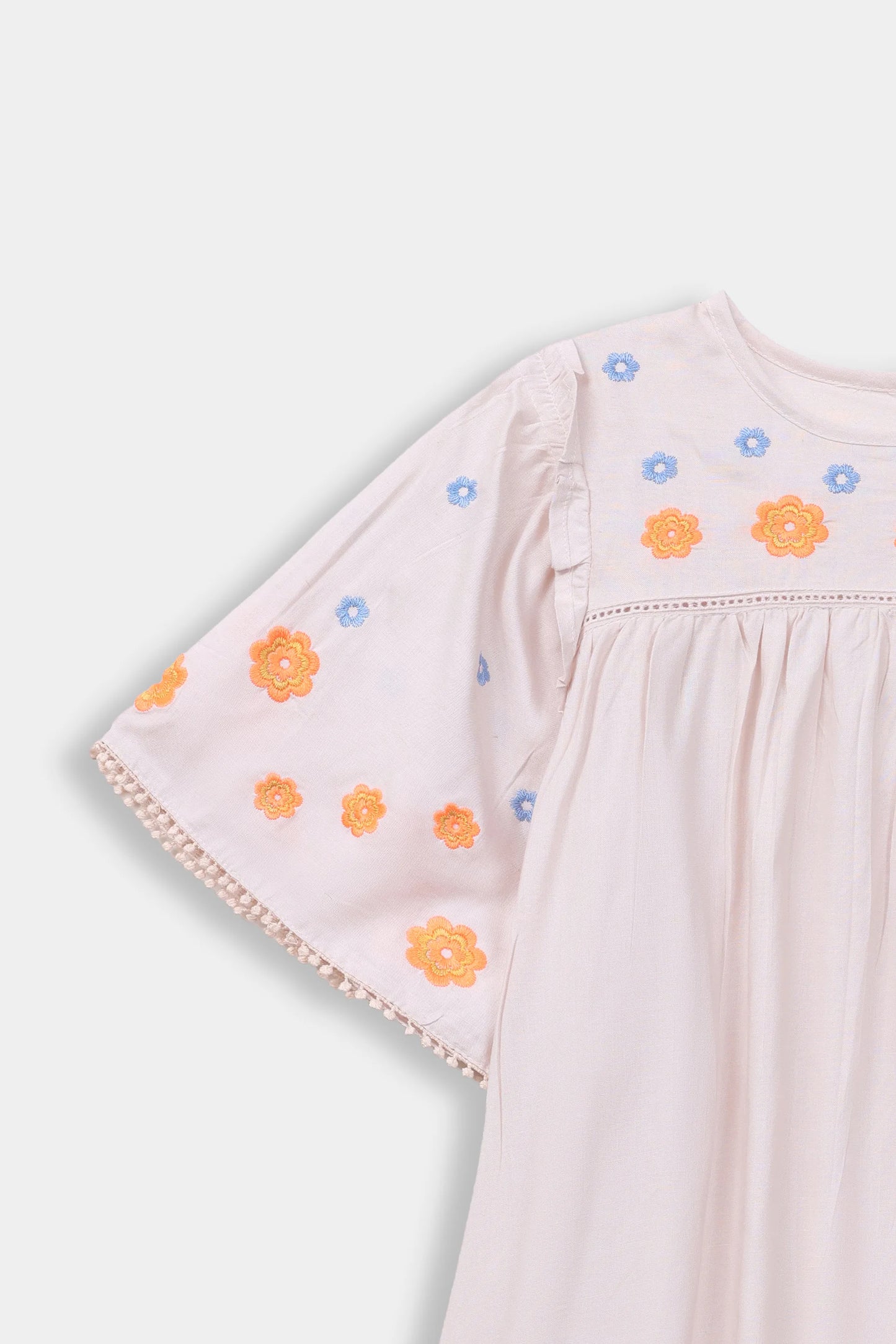 Fluorescent Embroidered Dress - Cougar Clothing