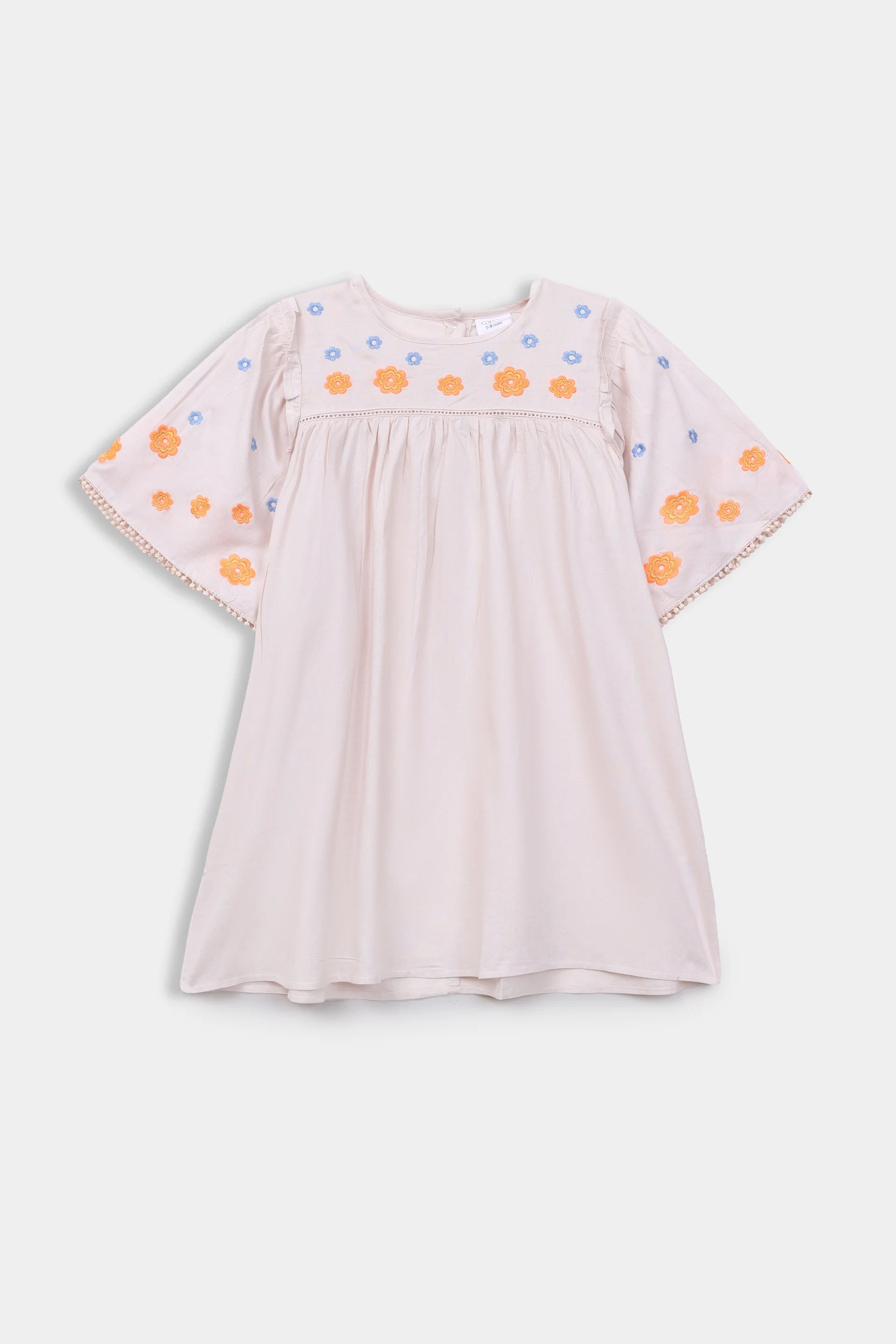 Fluorescent Embroidered Dress - Cougar Clothing