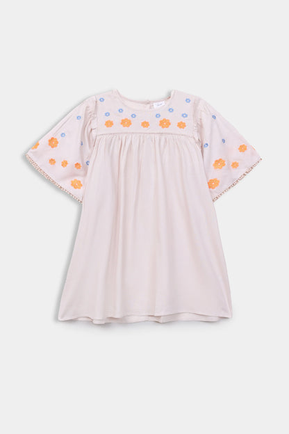 Fluorescent Embroidered Dress - Cougar Clothing