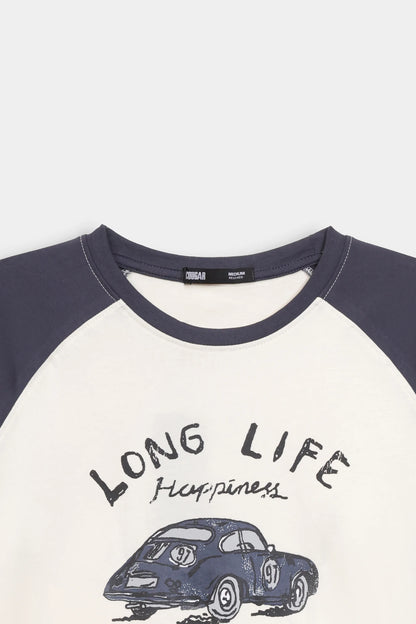 Graphic Raglan T-Shirt - Cougar Clothing