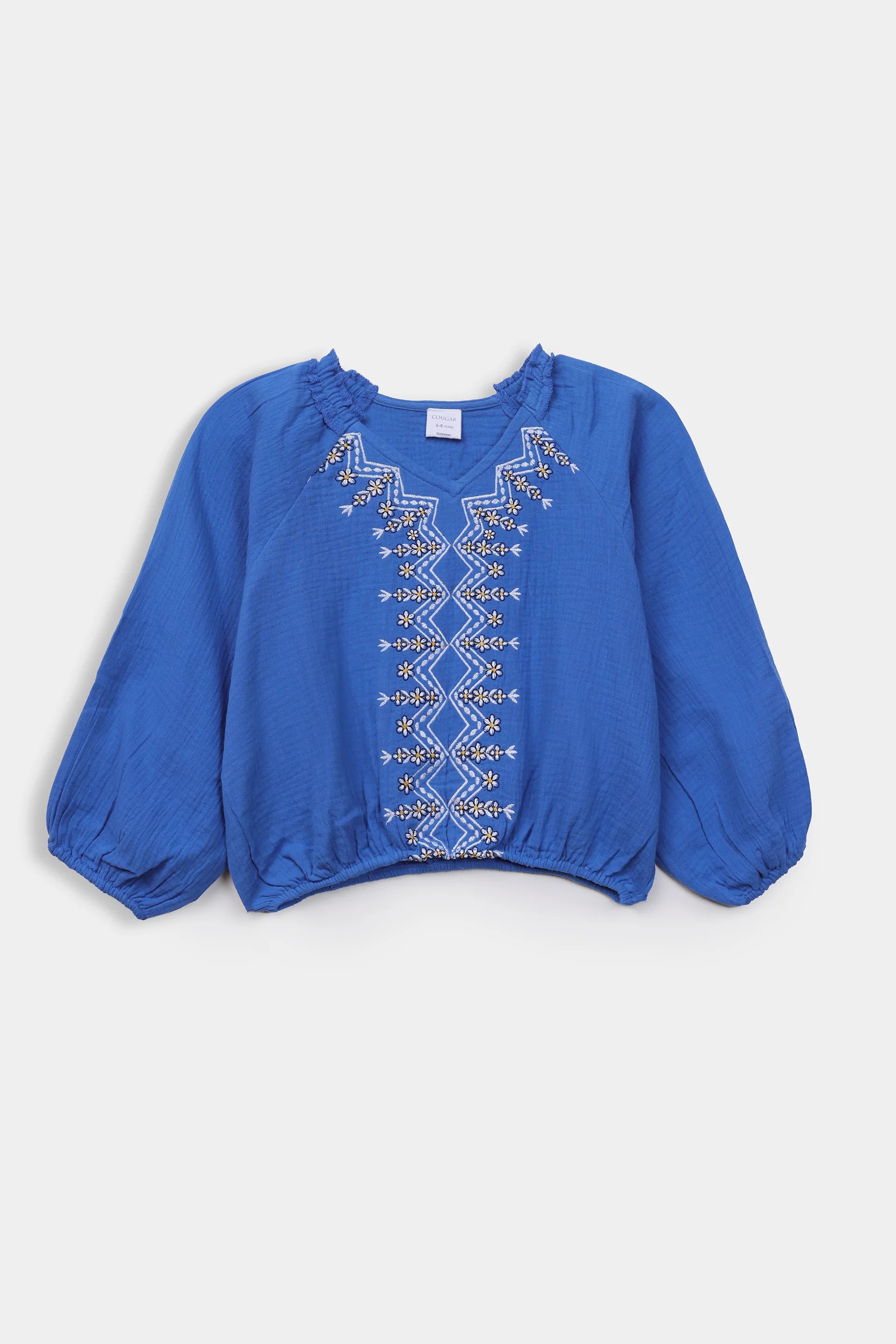 Embroidered Muslin Top - Cougar Clothing