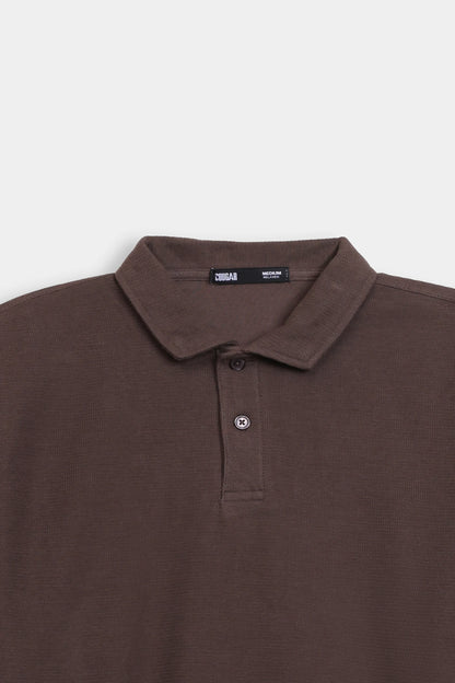 Textured Knit Polo - Cougar Clothing