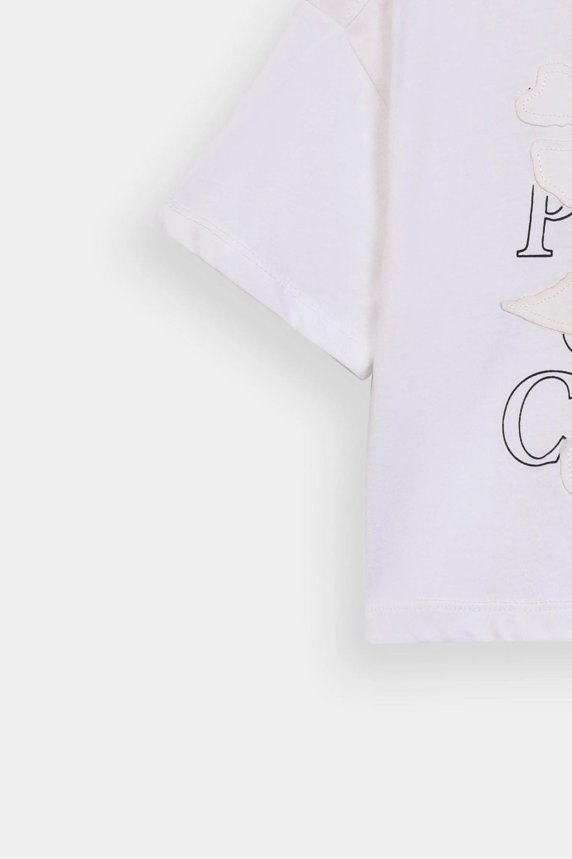 Applique-Detailed T-Shirt - Cougar Clothing