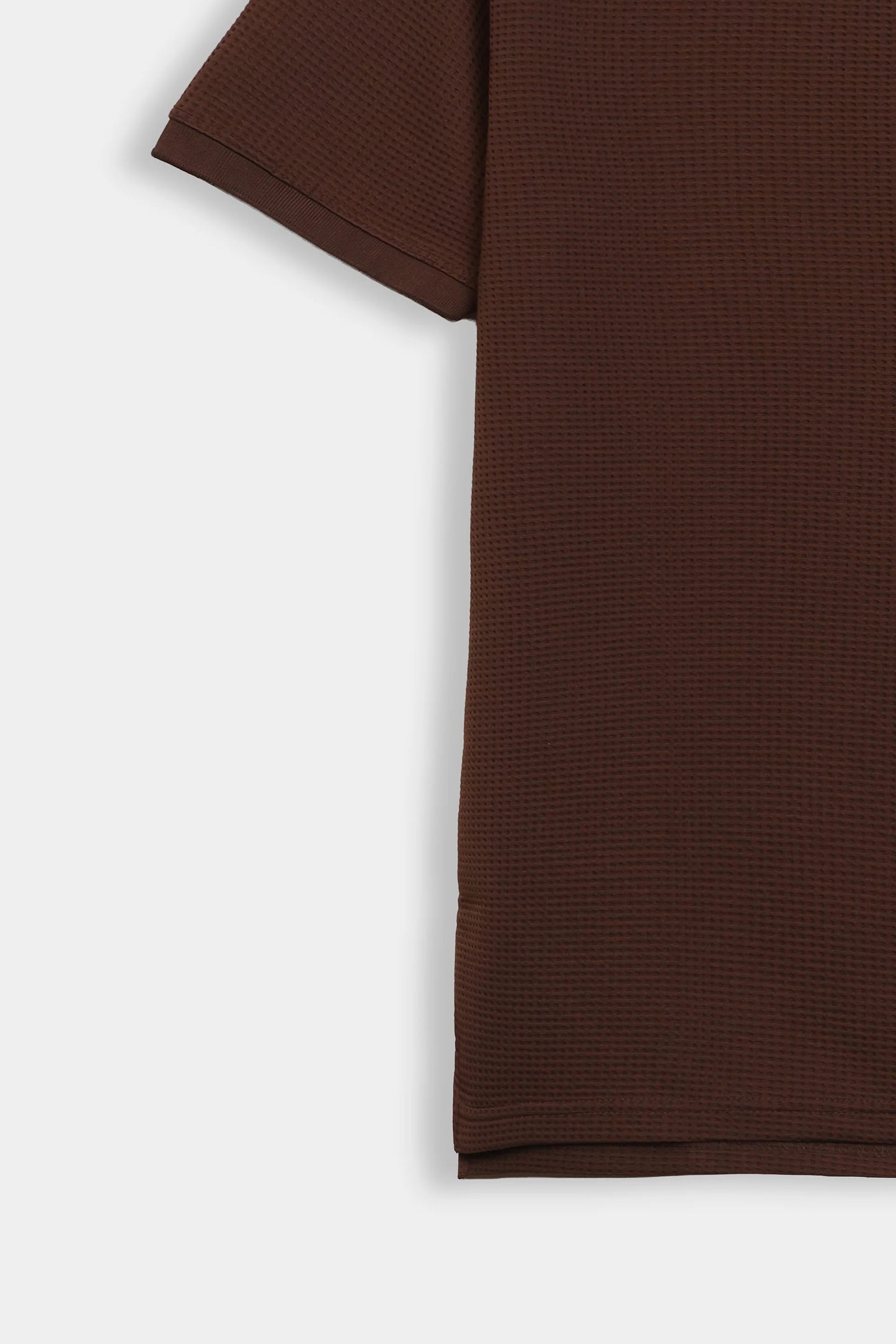 Waffle Knit Zipper Polo - Cougar Clothing