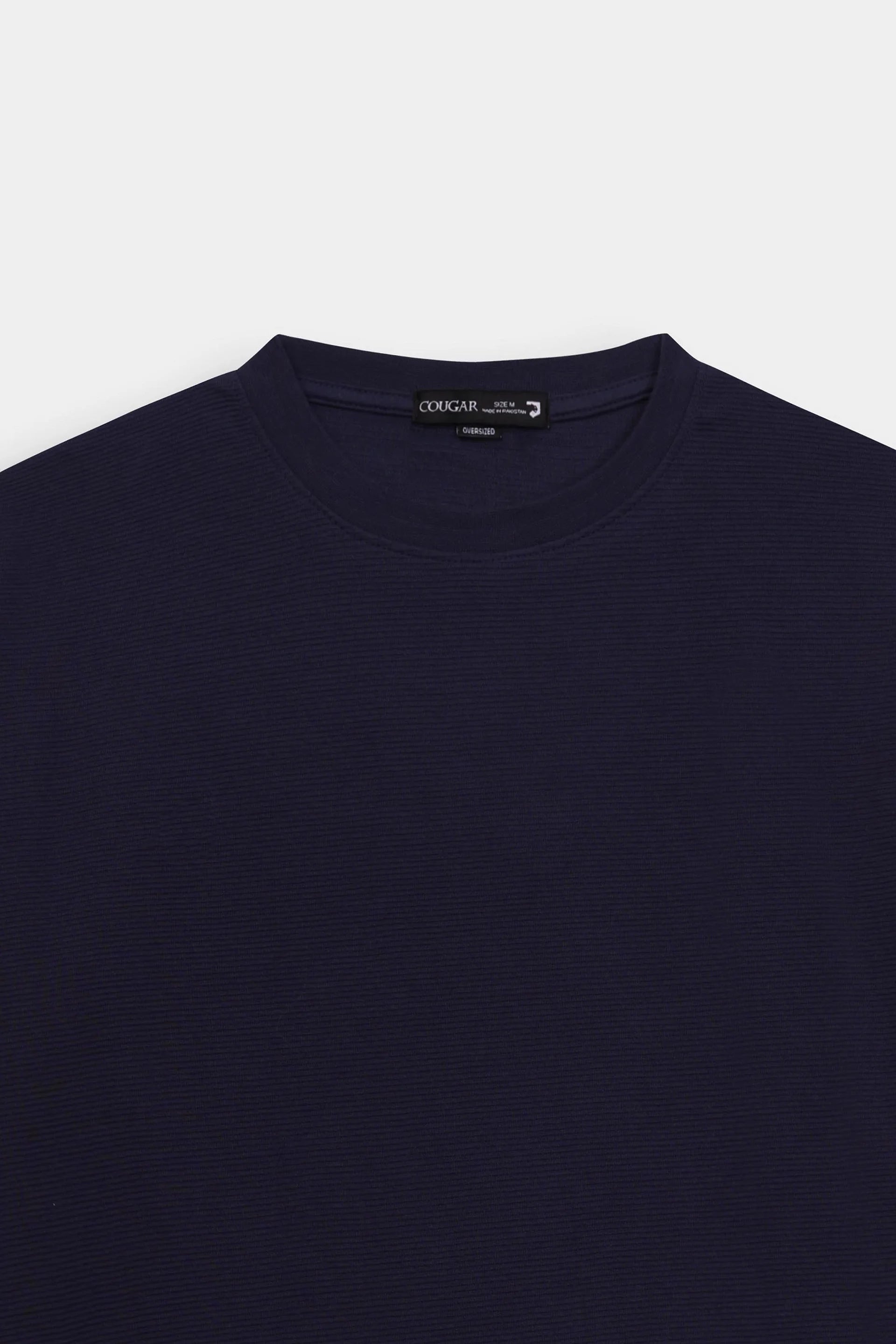 Ottoman-Knit Oversized T-Shirt - Cougar Clothing