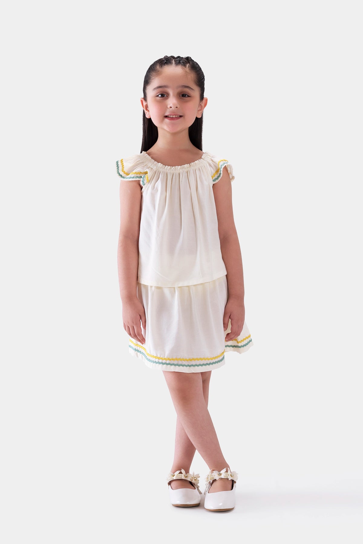 Ruffle Top With Lace - Cougar Clothing