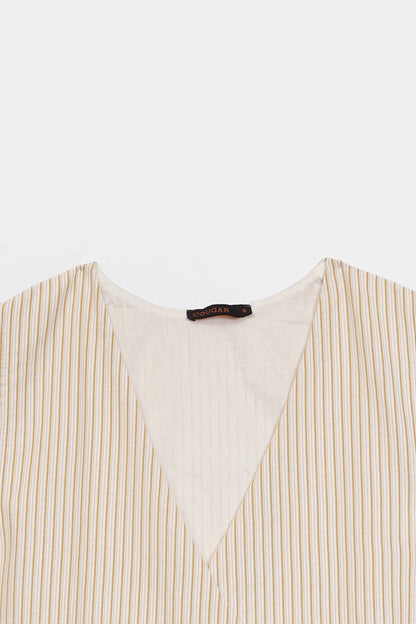 Striped Wrap Top - Cougar Clothing