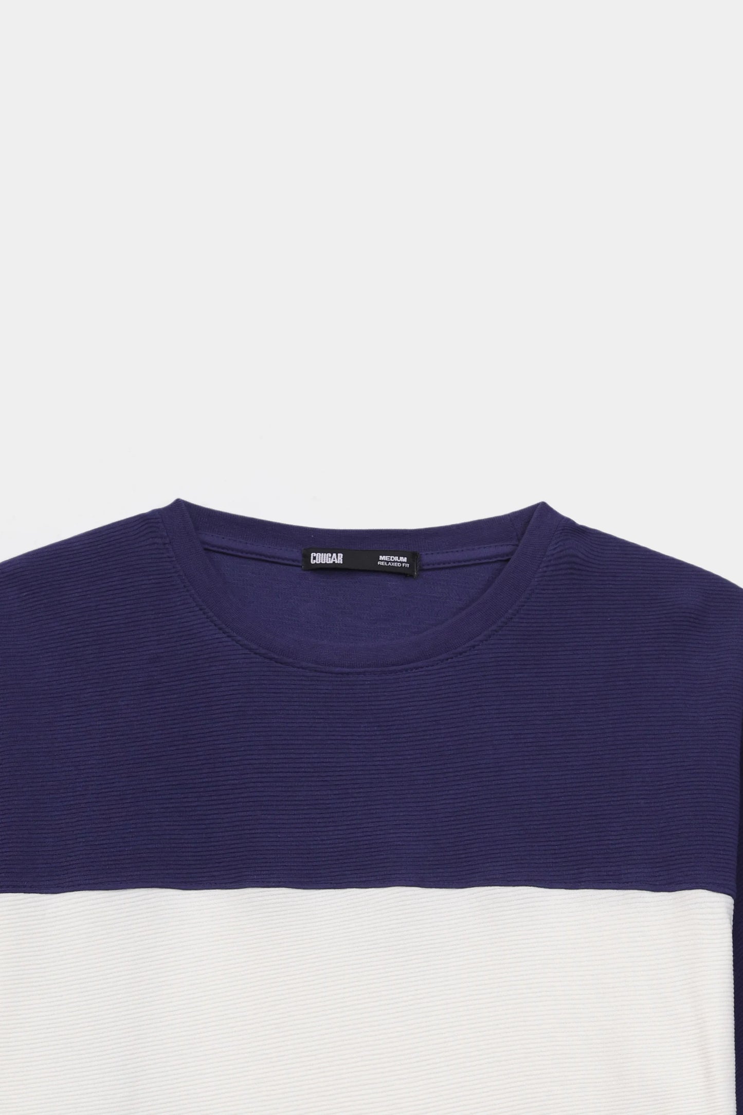Color Block Textured T-Shirt - Cougar Clothing