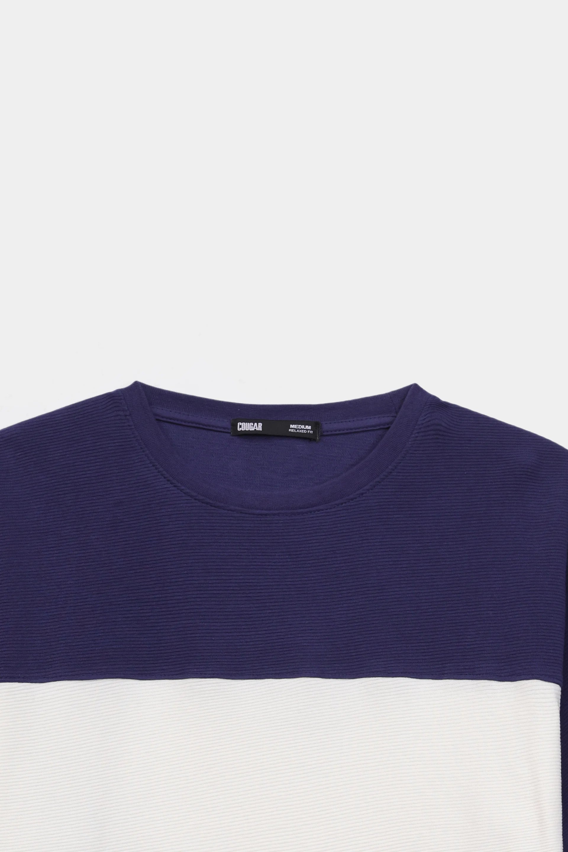 Color Block Textured T-Shirt - Cougar Clothing