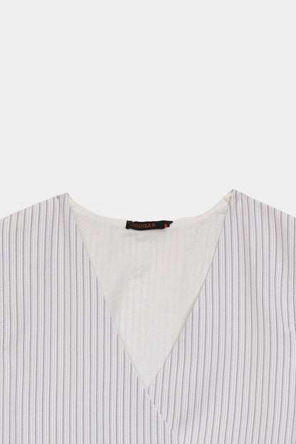 Striped Wrap Top - Cougar Clothing