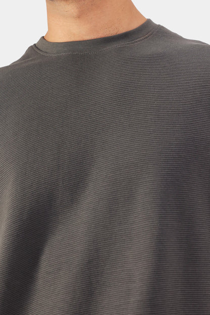 Ottoman-Knit Oversized T-Shirt - Cougar Clothing