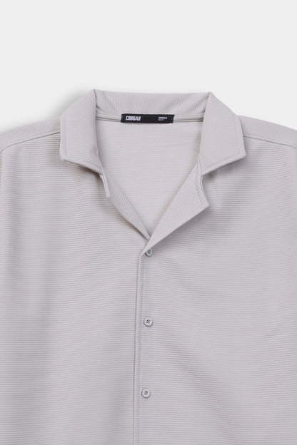 Boxy Ottoman Knit Shirt - Cougar Clothing