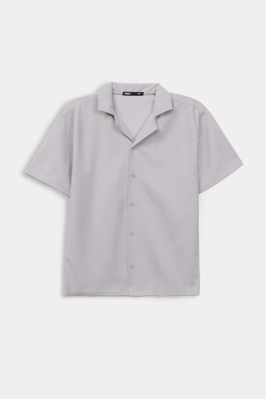 Boxy Ottoman Knit Shirt - Cougar Clothing