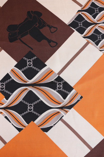 Printed Silk Scarf - Cougar Clothing