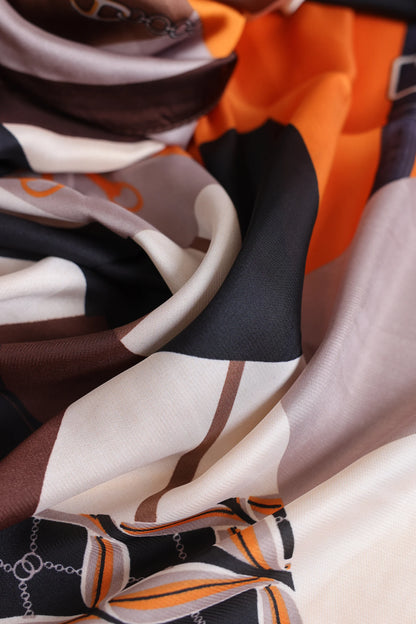 Printed Silk Scarf - Cougar Clothing