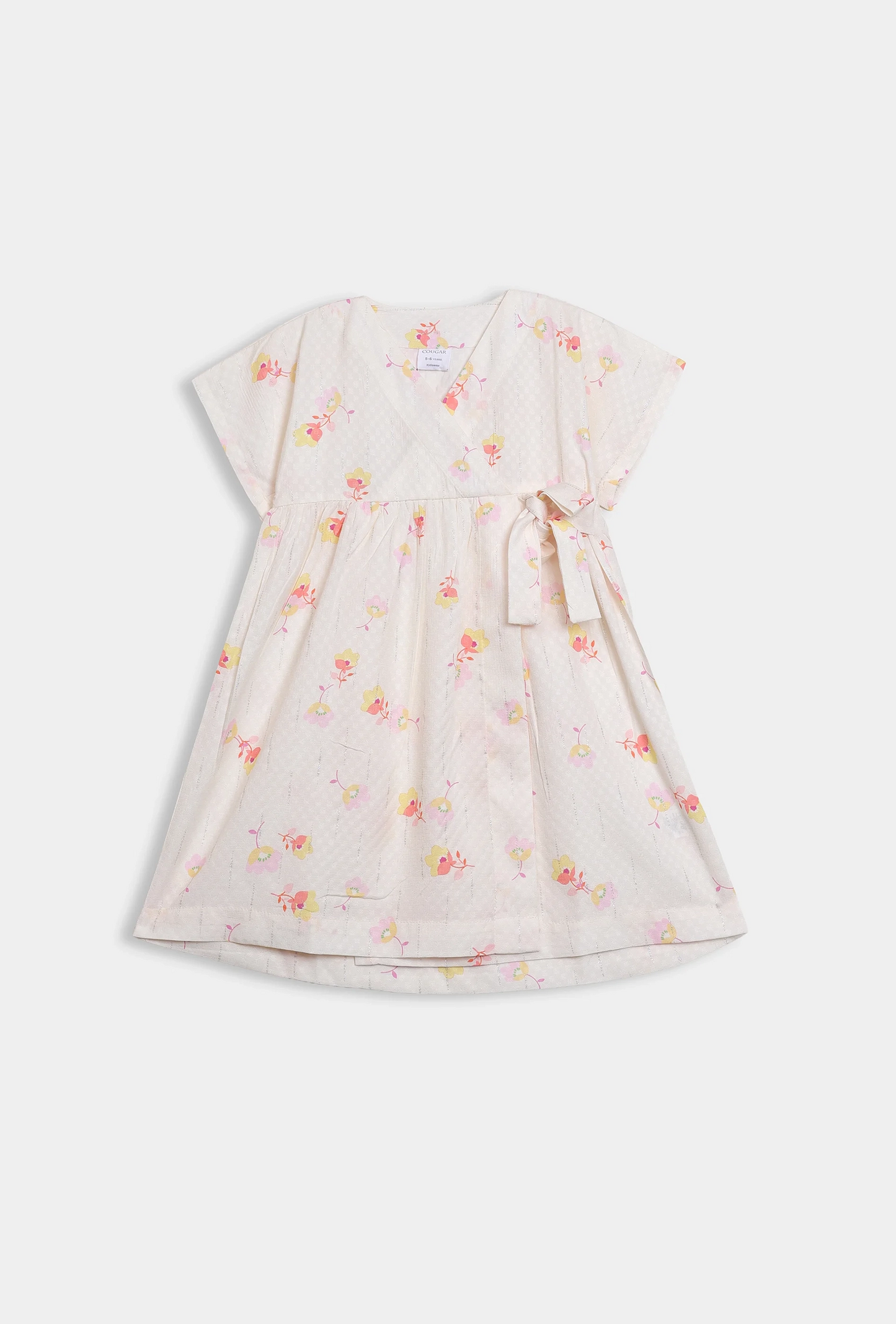 Printed Overlapped Dress - Cougar Clothing