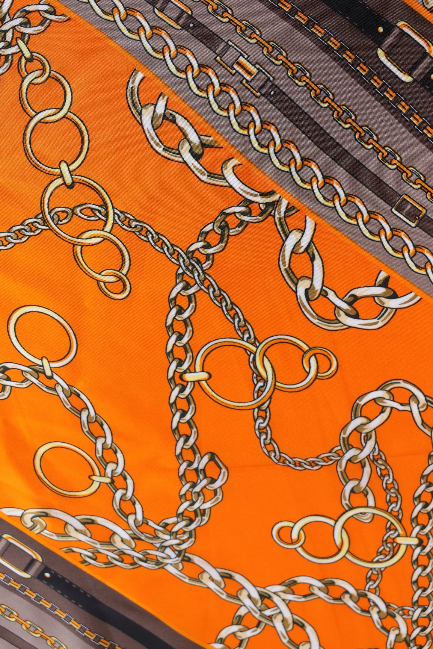 Chain Print Silk Scarf - Cougar Clothing