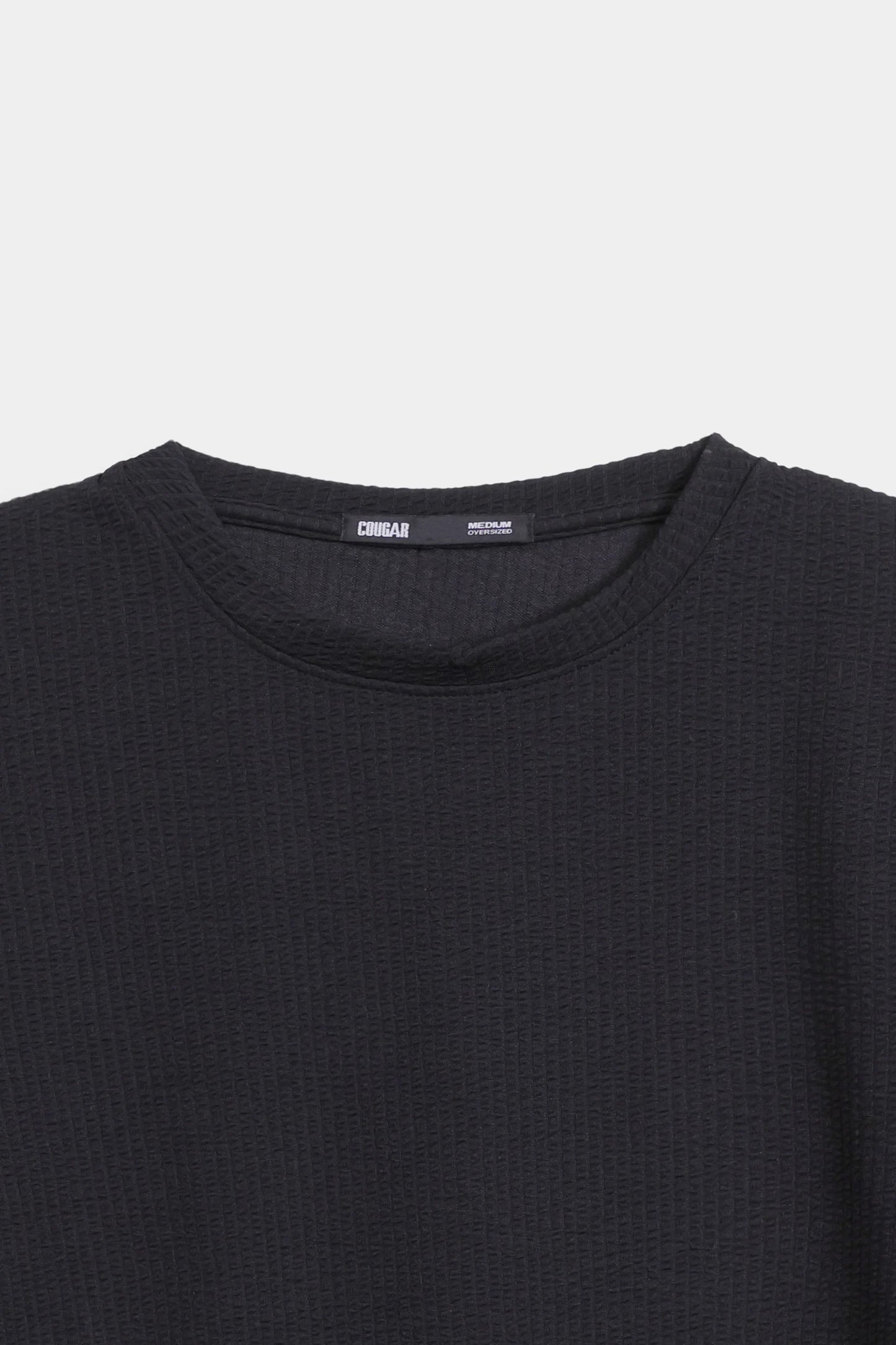 Oversized Seersucker T-Shirt - Cougar Clothing