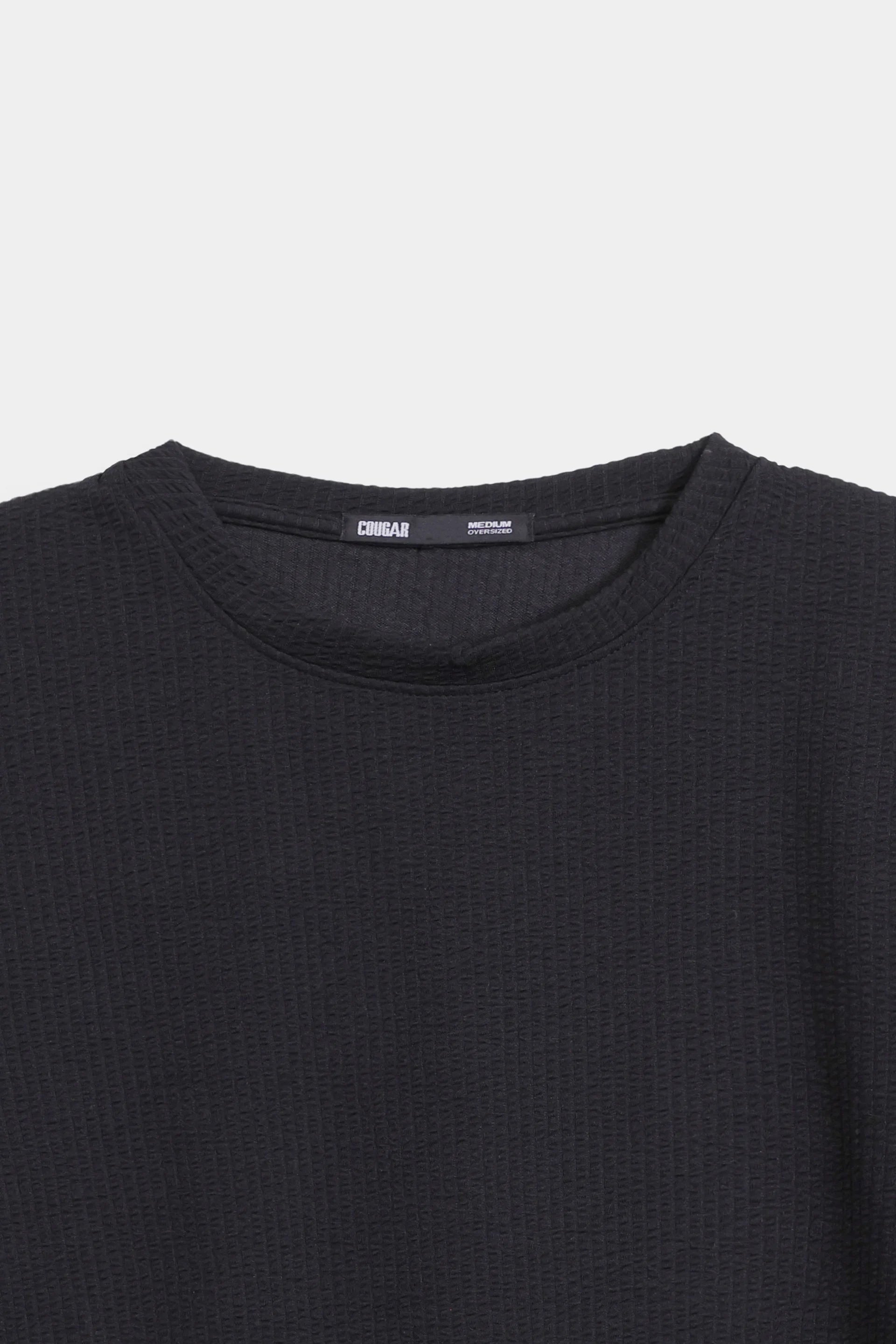 Oversized Seersucker T-Shirt - Cougar Clothing