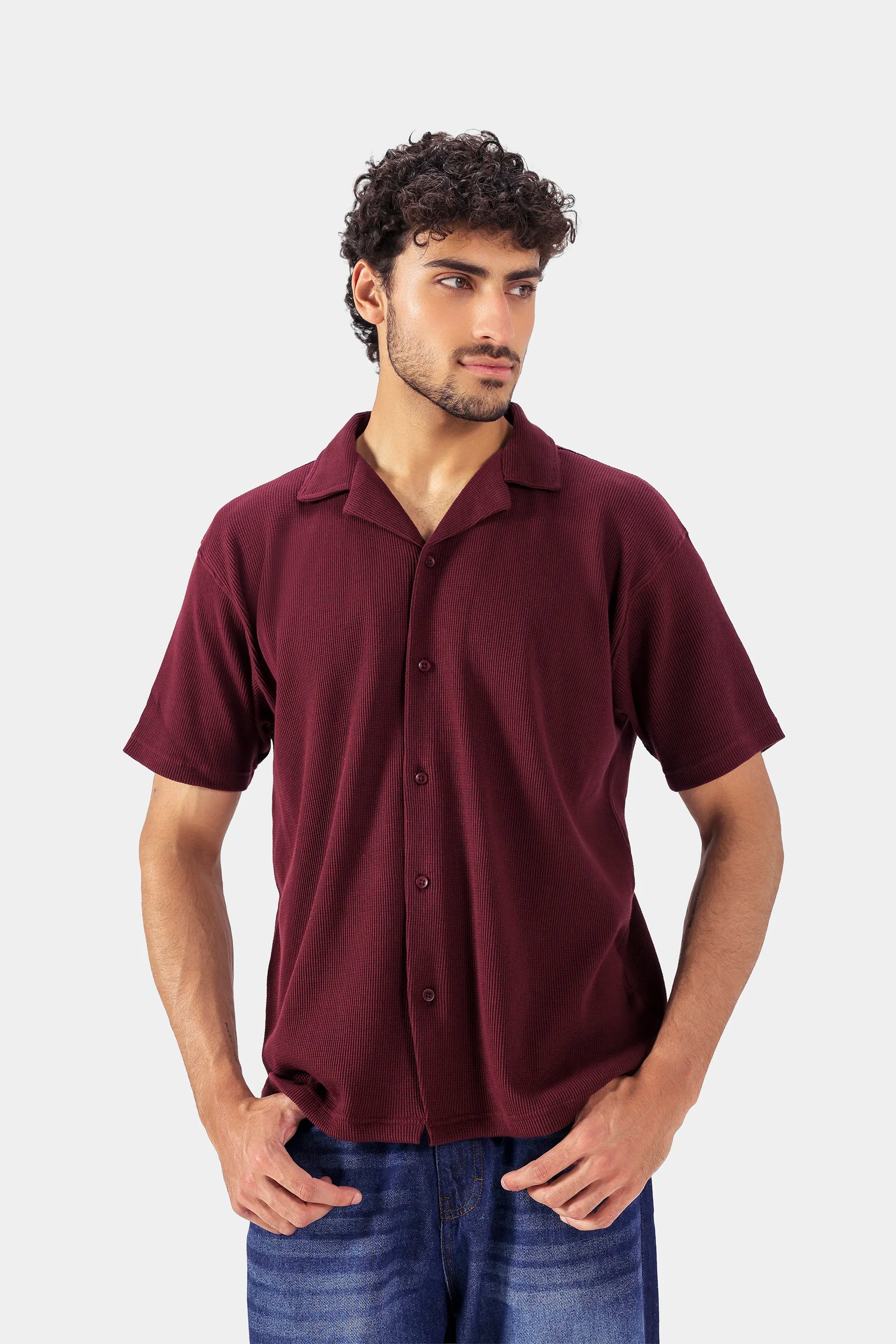 Relaxed Waffle Shirt - Cougar Clothing