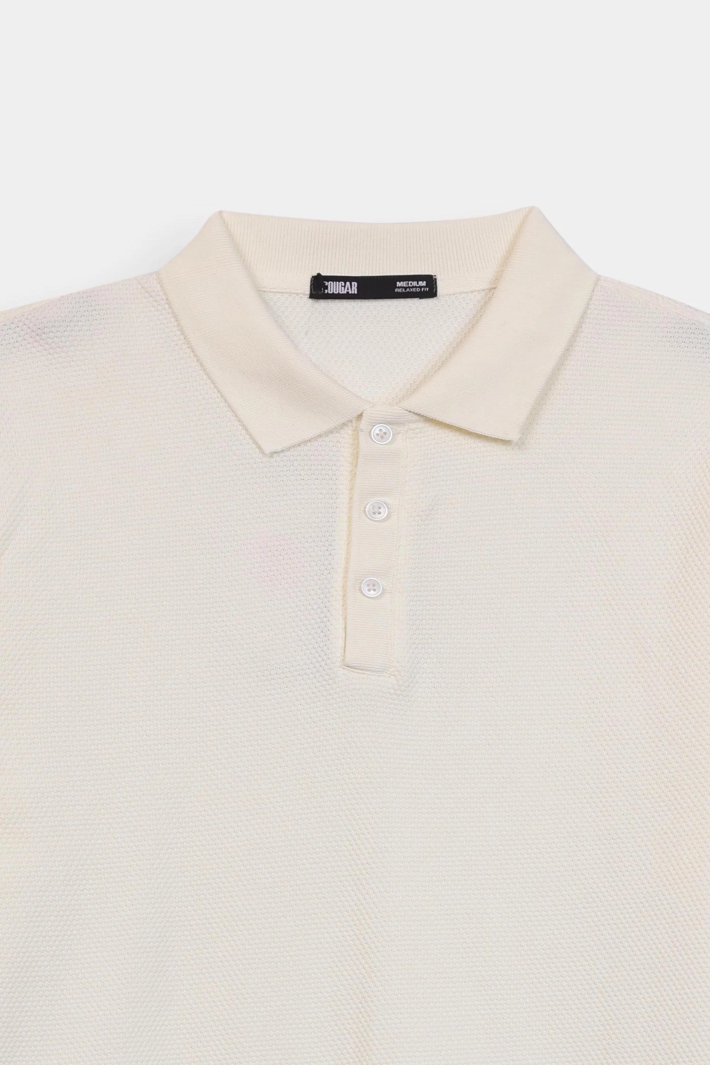 Popcorn Knit Polo - Cougar Clothing