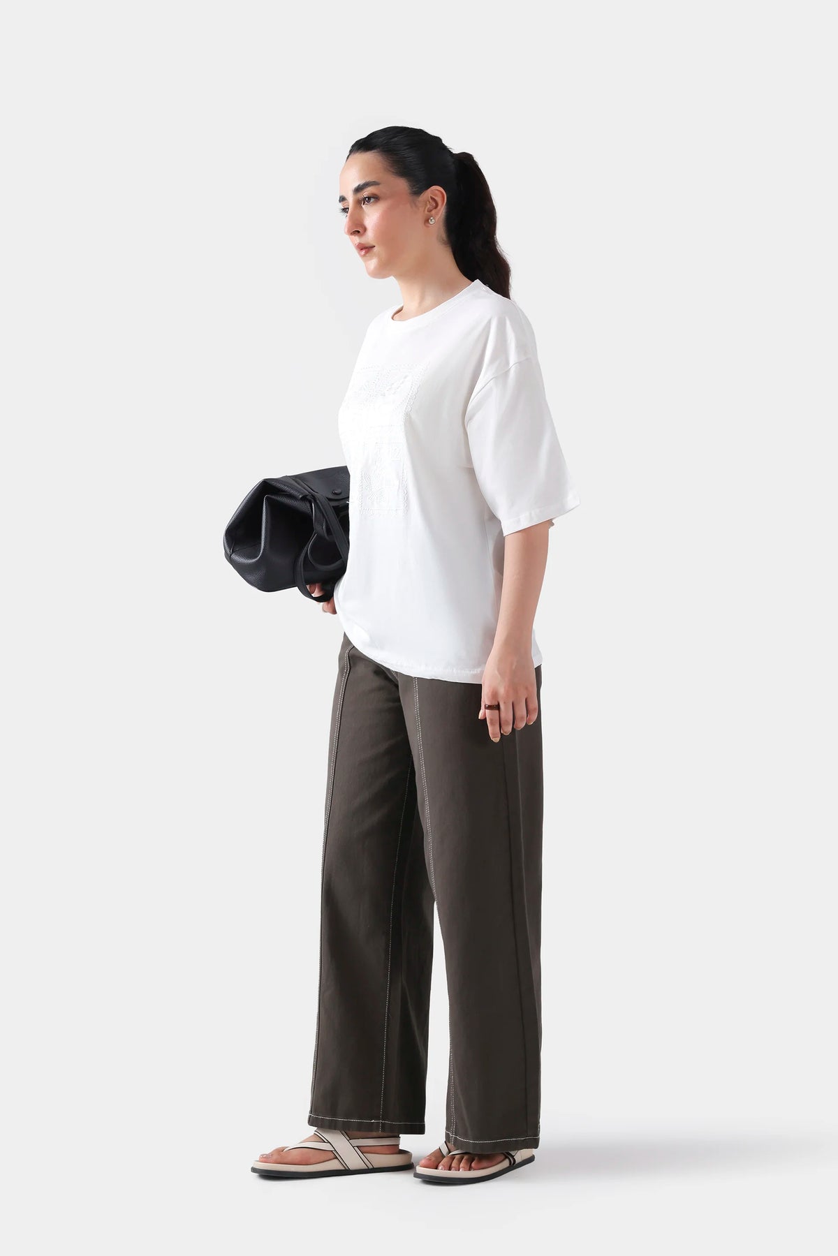 Tonal Embroidered T-Shirt - Cougar Clothing