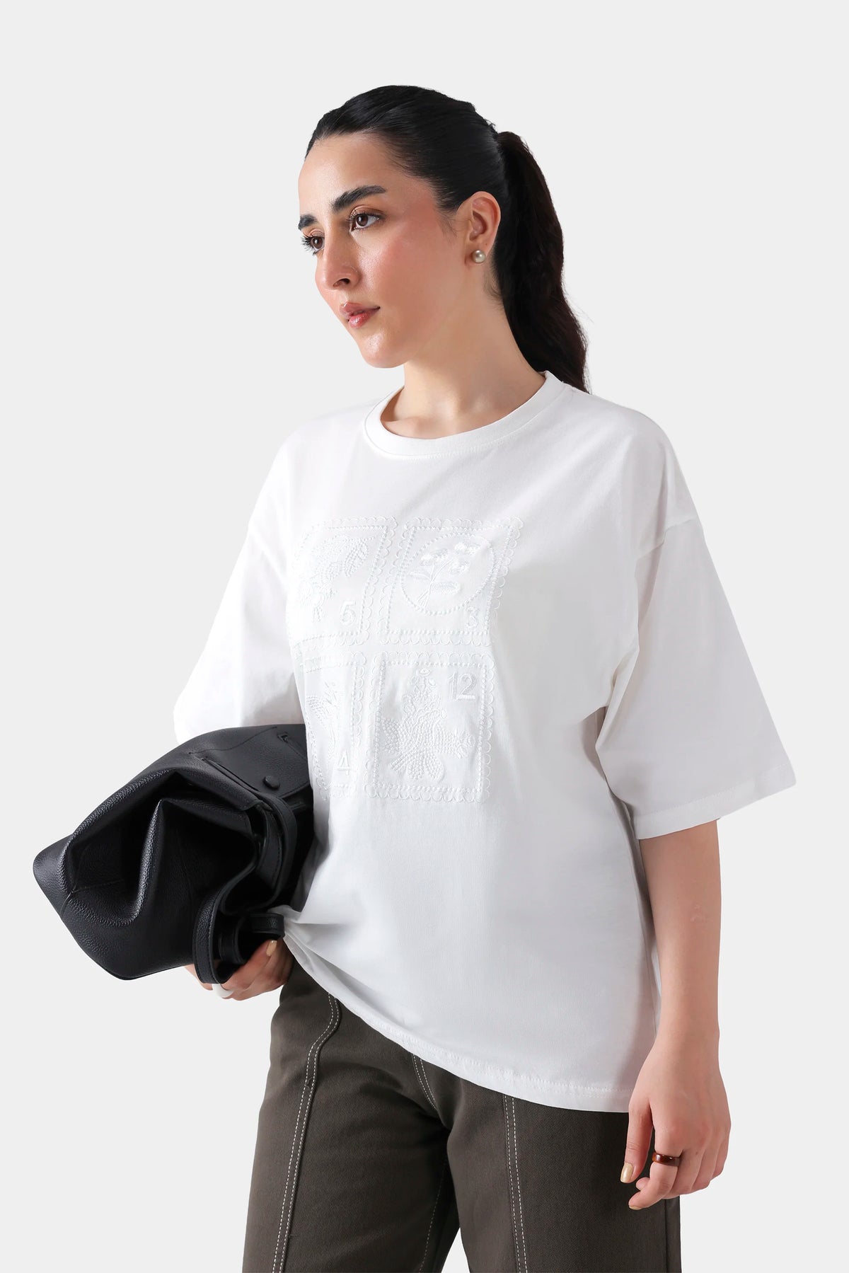 Tonal Embroidered T-Shirt - Cougar Clothing
