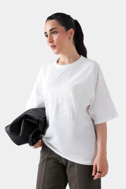 Tonal Embroidered T-Shirt - Cougar Clothing