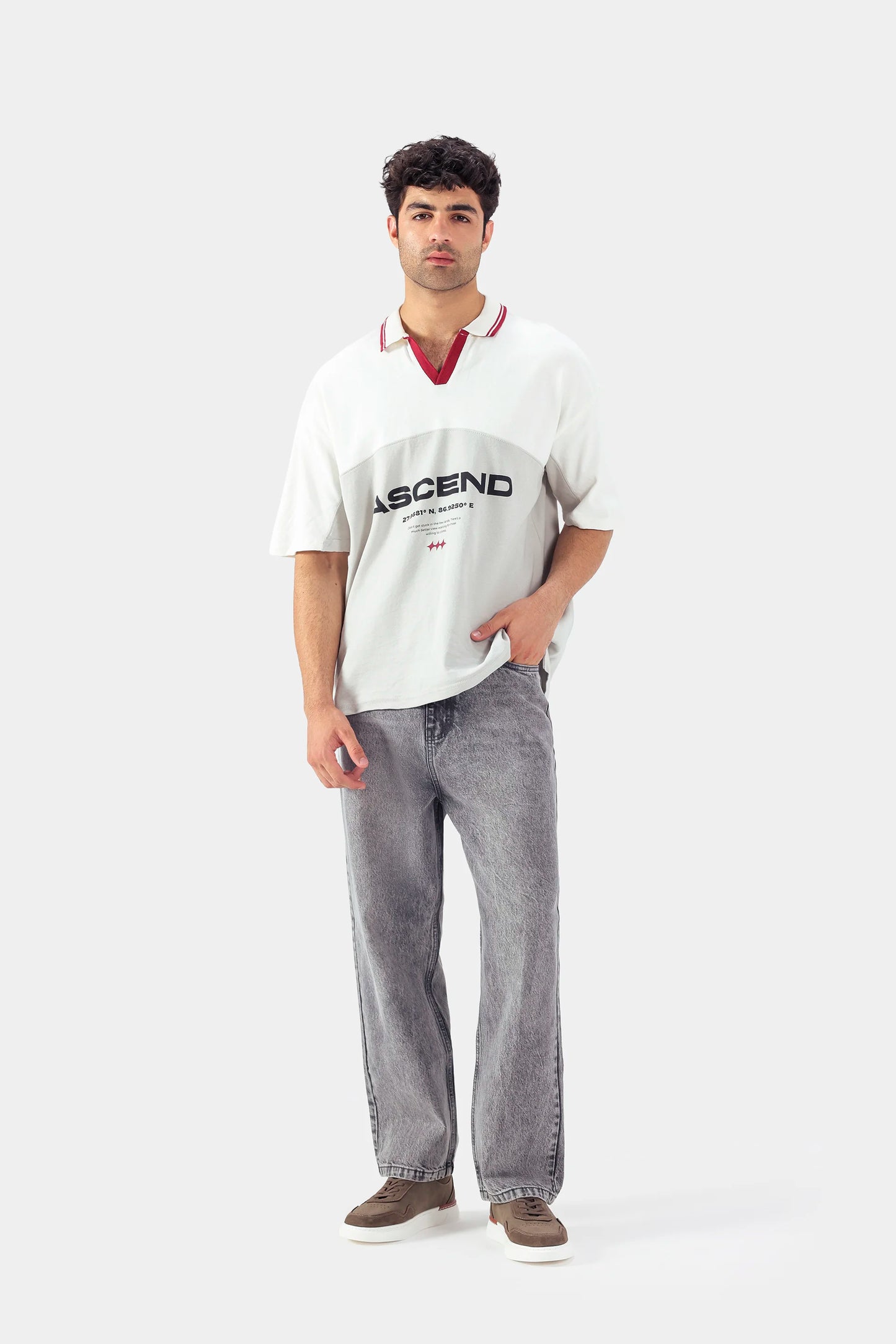 Two-Toned Oversized Polo - Cougar Clothing