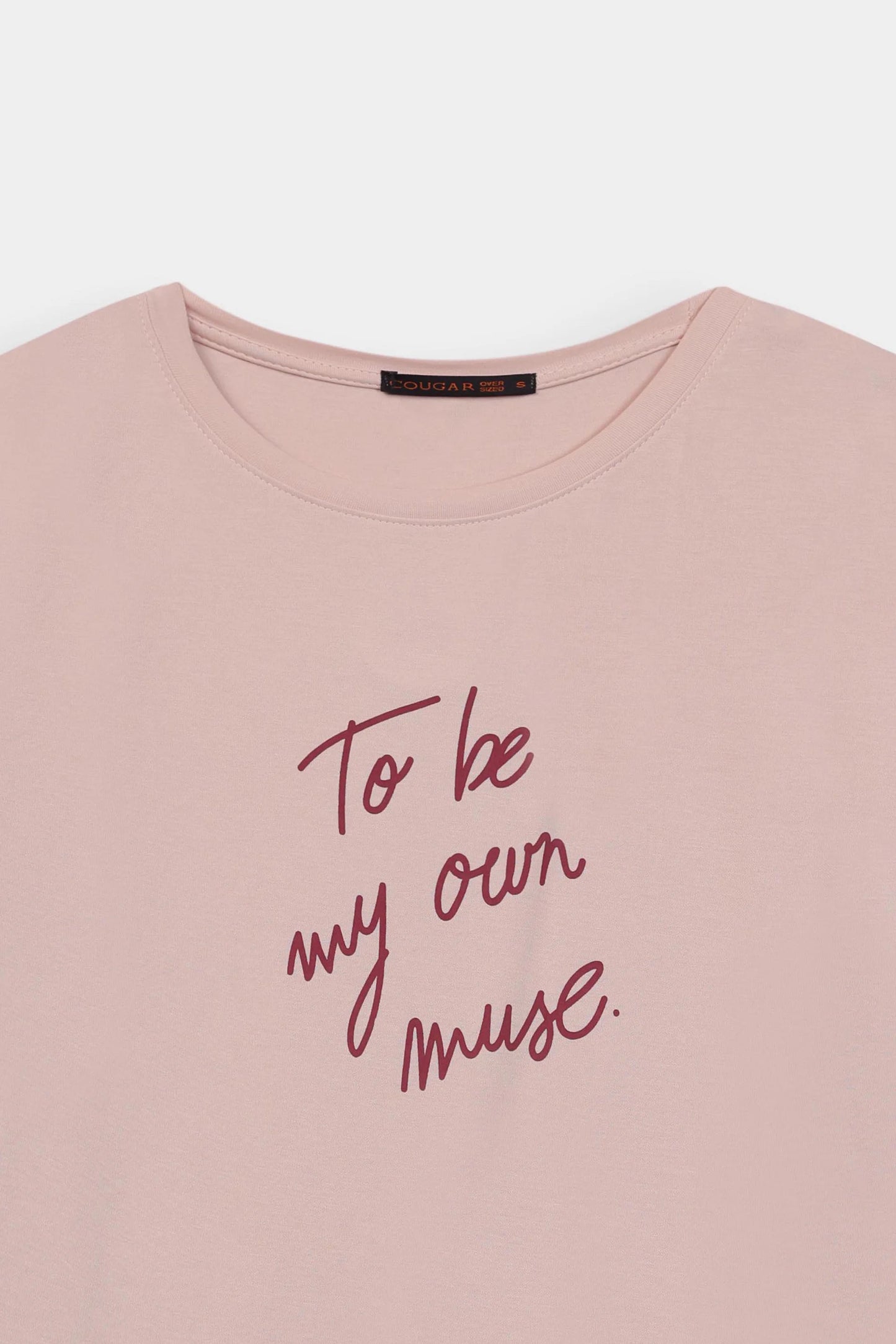 Text Printed T-Shirt - Cougar Clothing