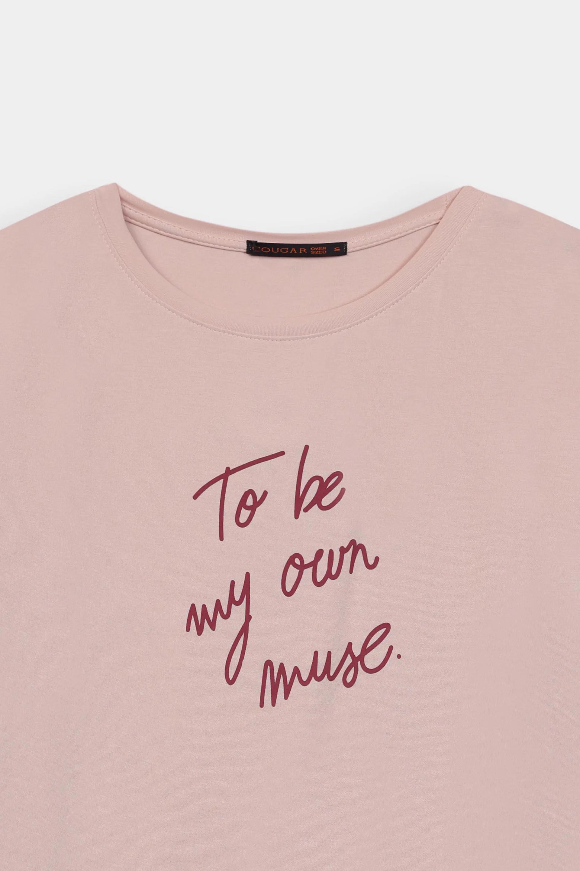 Text Printed T-Shirt - Cougar Clothing