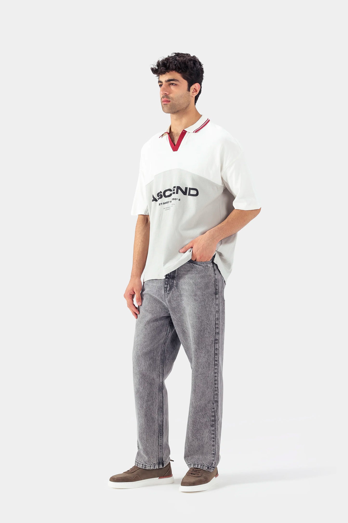 Two-Toned Oversized Polo - Cougar Clothing