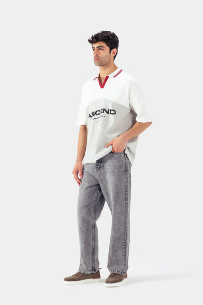 Two-Toned Oversized Polo - Cougar Clothing