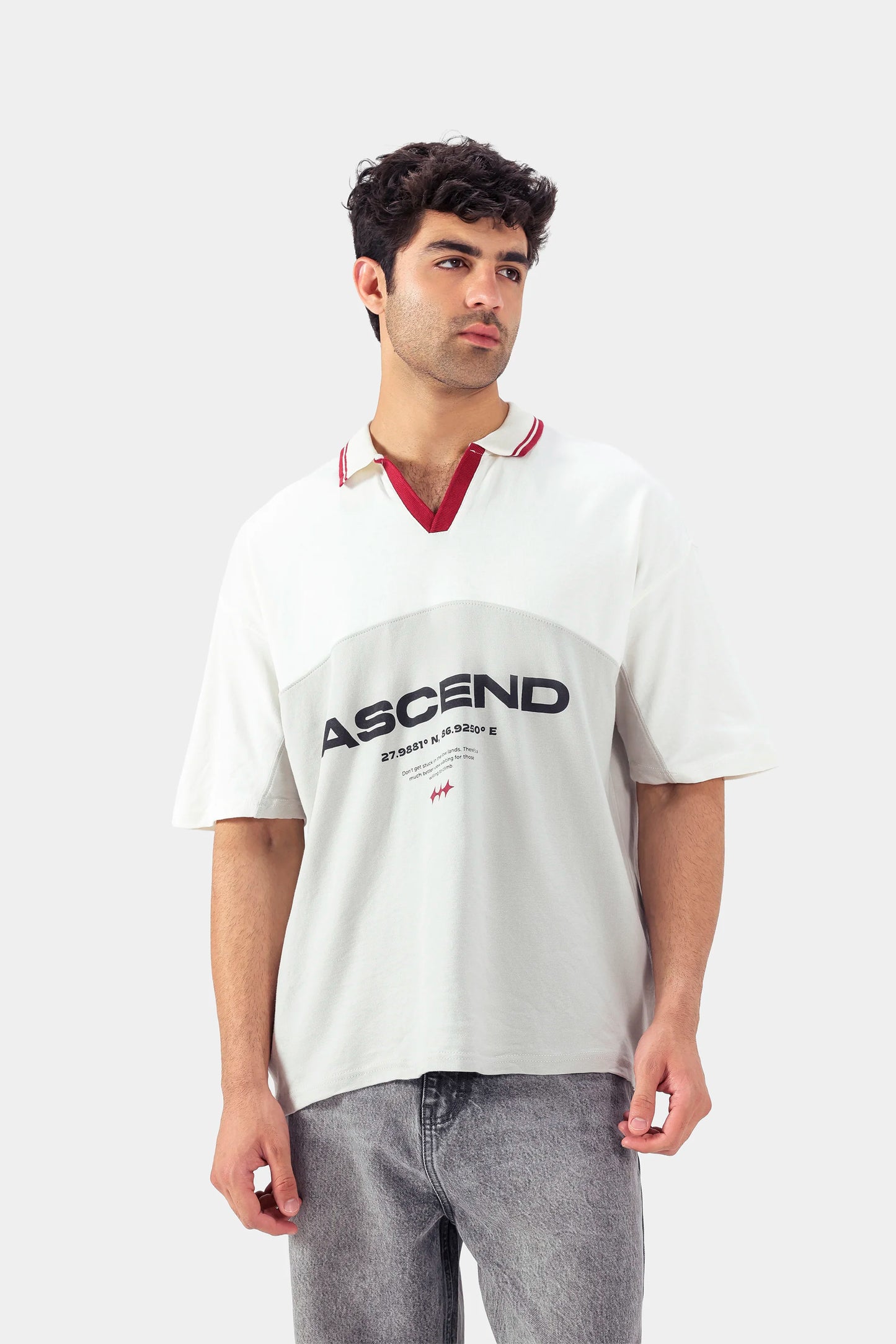 Two-Toned Oversized Polo - Cougar Clothing