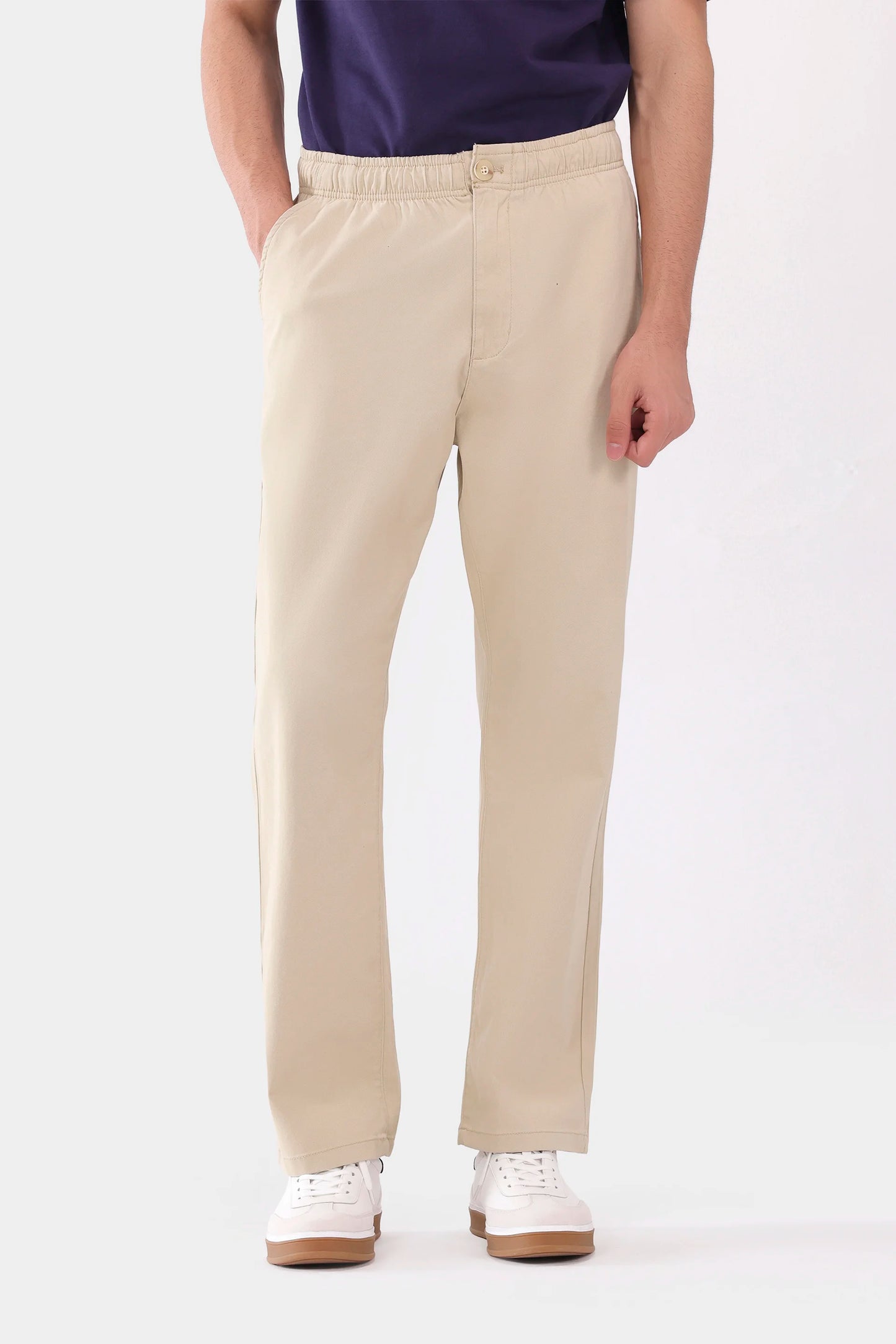 Relaxed Fit Twill Trousers - Cougar Clothing