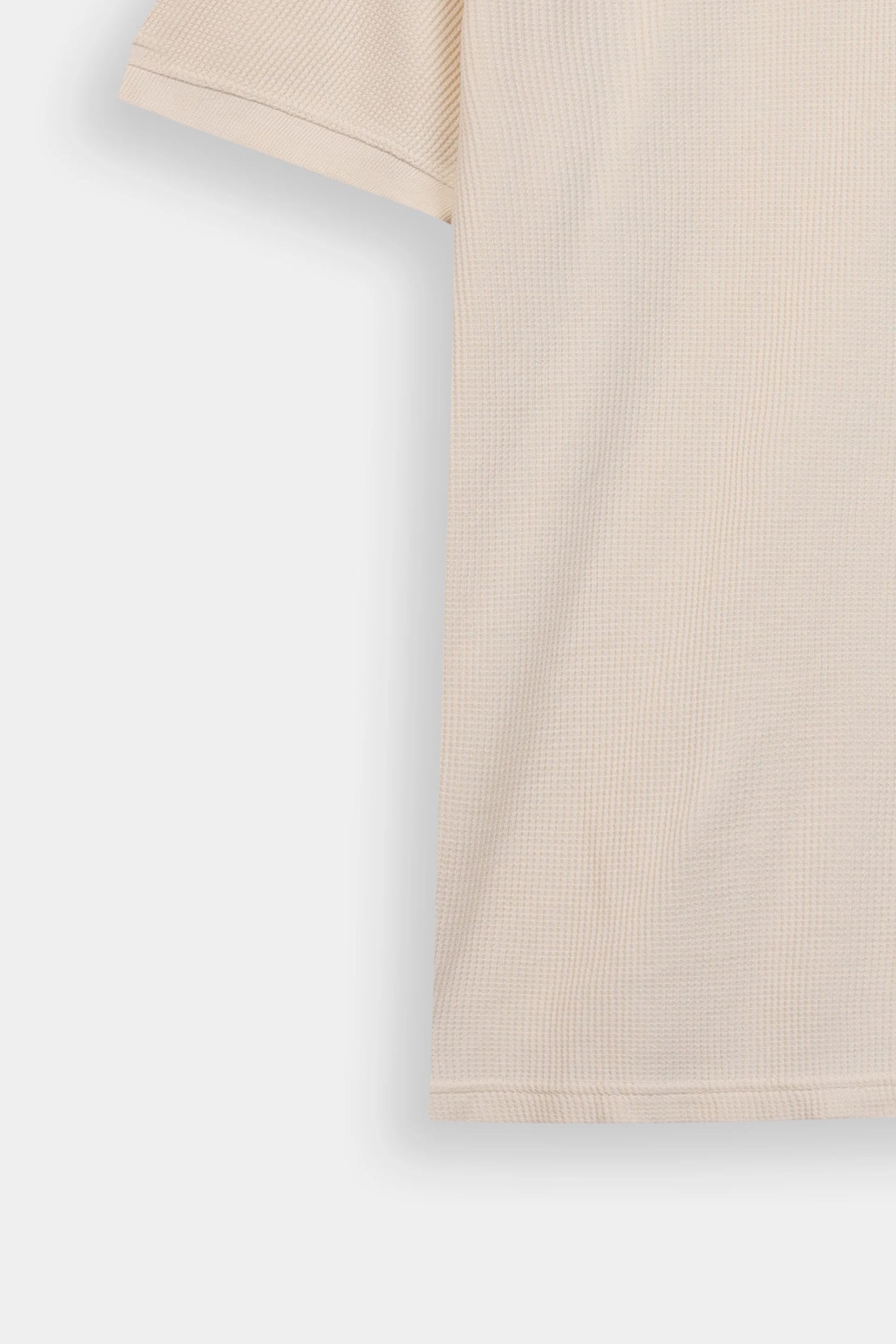 Relaxed Waffle Knit Polo - Cougar Clothing