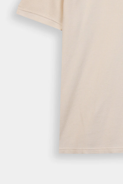 Relaxed Waffle Knit Polo - Cougar Clothing