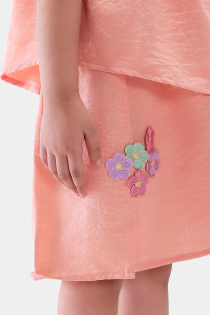 Skirt WIth Embroidered Appliques - Cougar Clothing