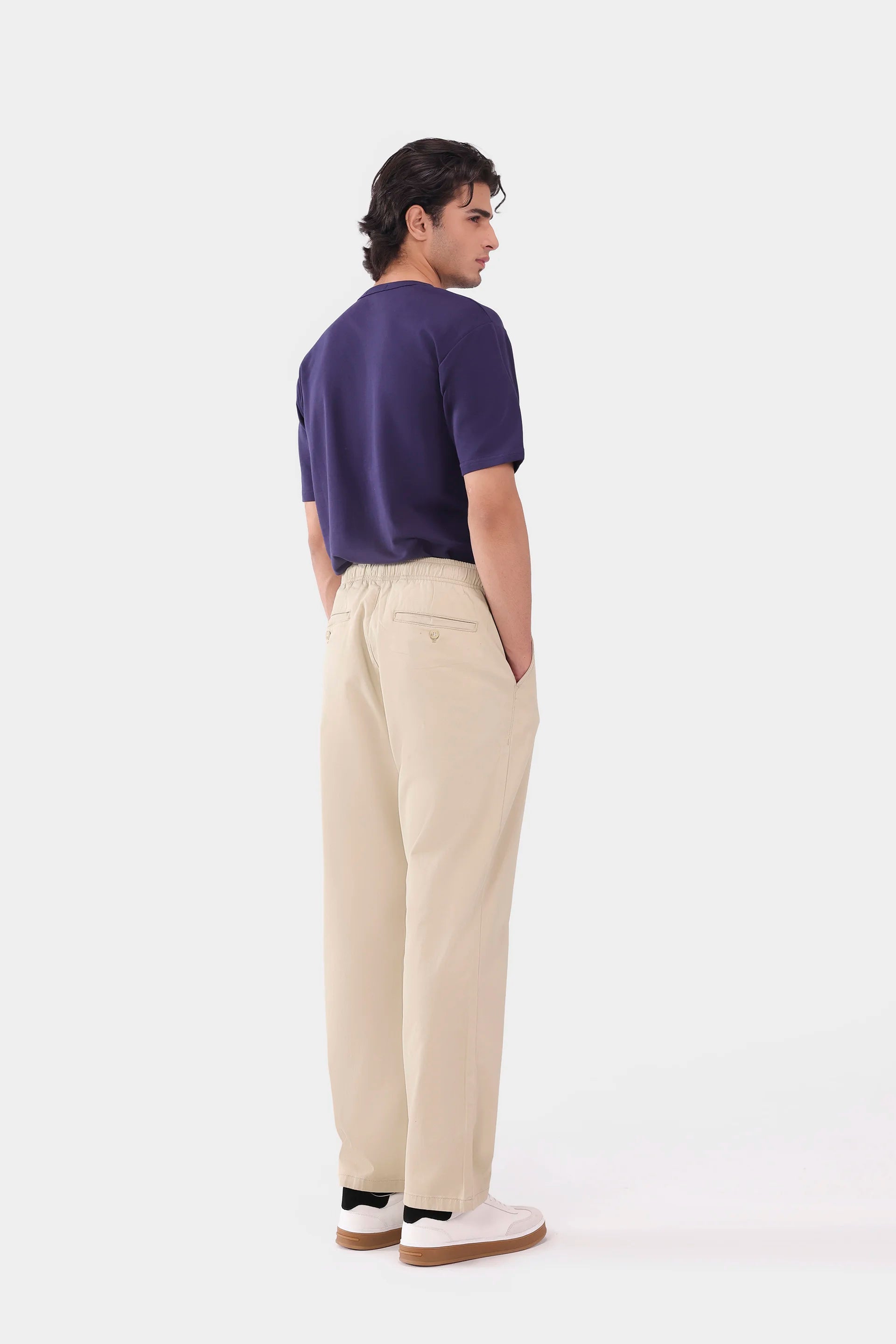 Relaxed Fit Twill Trousers - Cougar Clothing