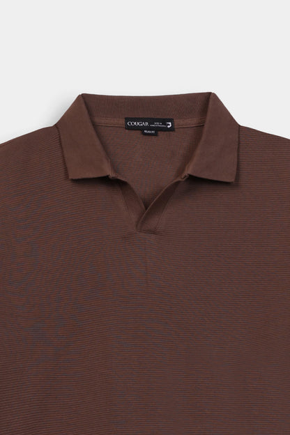 Johnny Collar Mini-Ottoman Knit Polo - Cougar Clothing