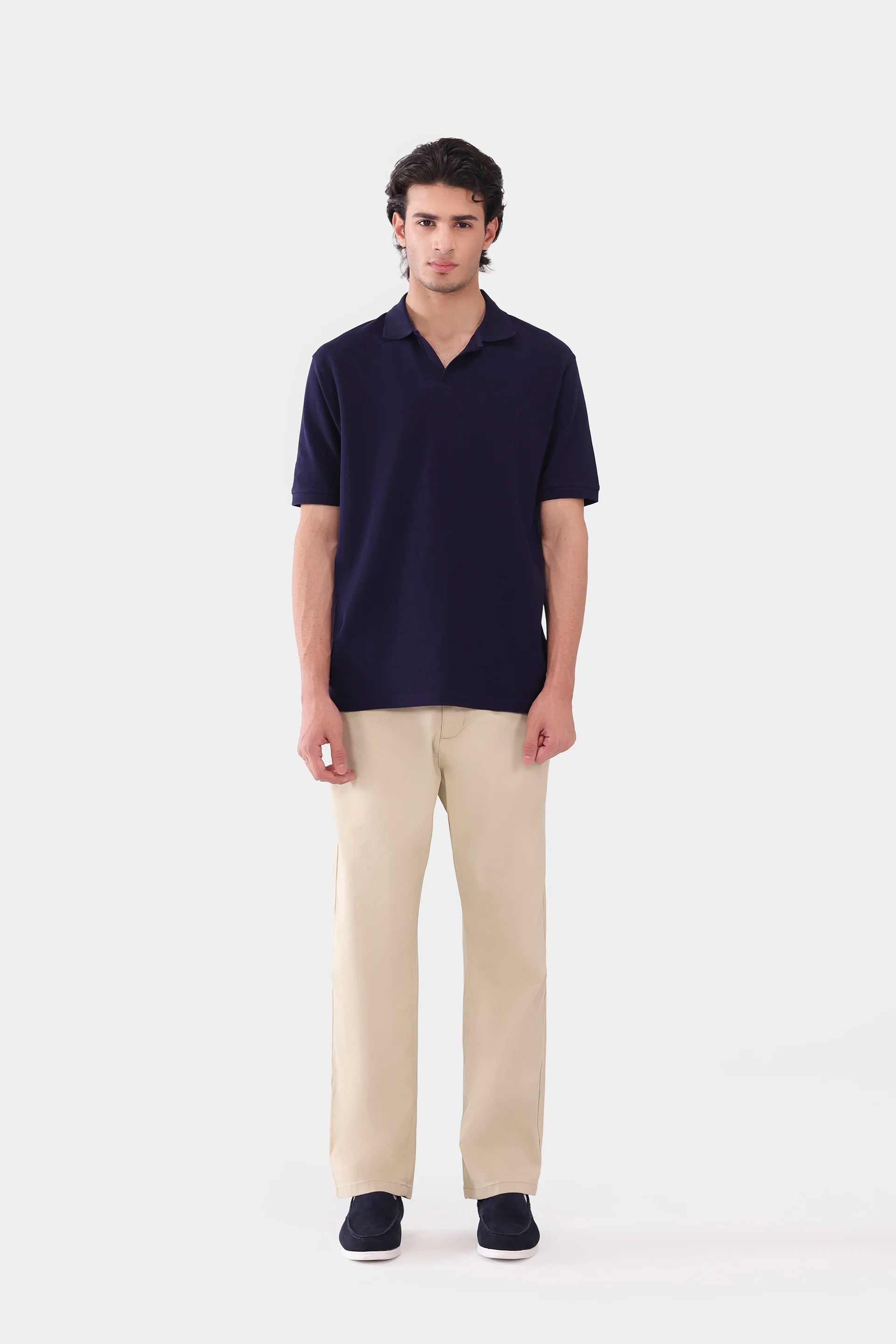 Relaxed Johnny Collar Polo - Cougar Clothing