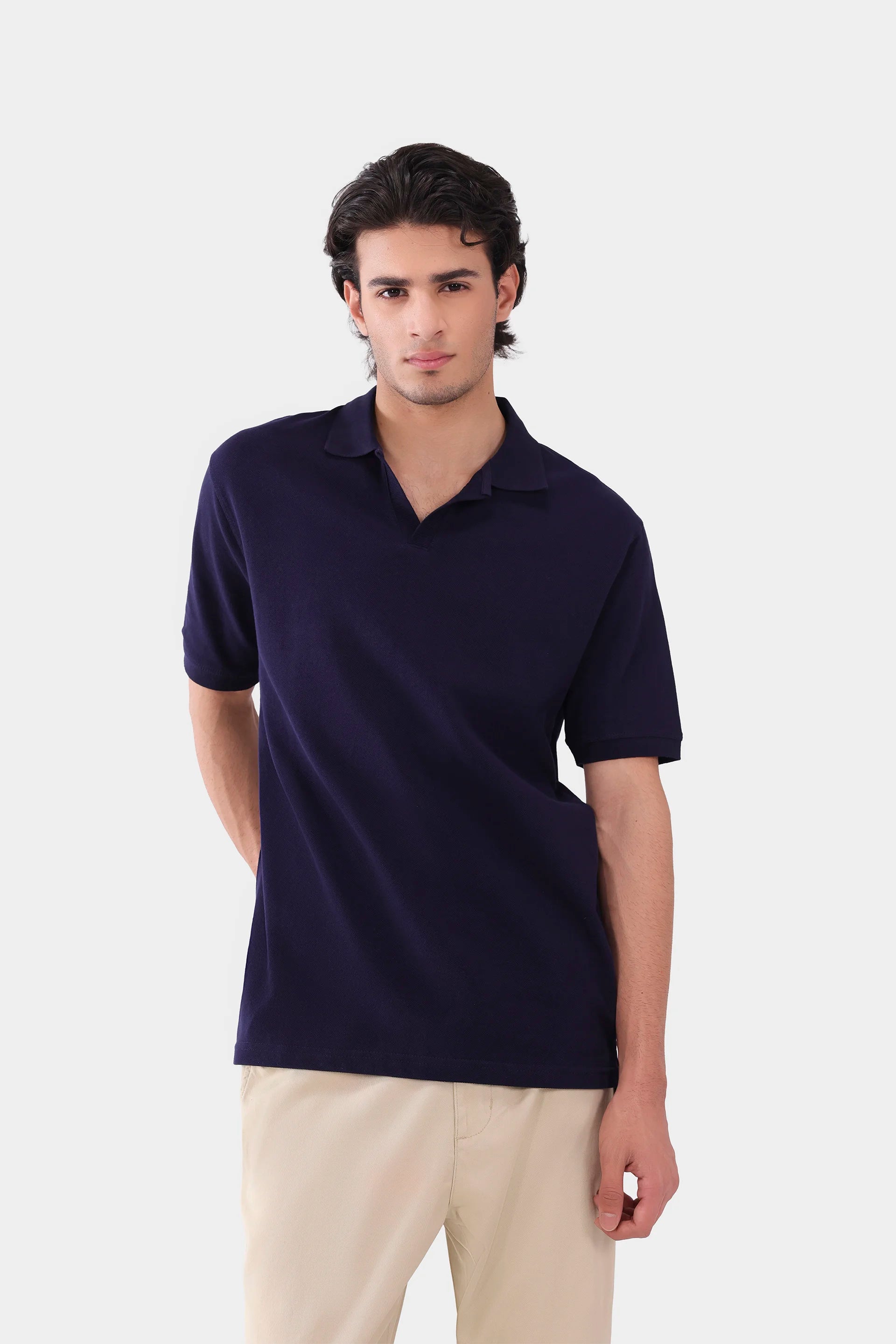 Relaxed Johnny Collar Polo - Cougar Clothing