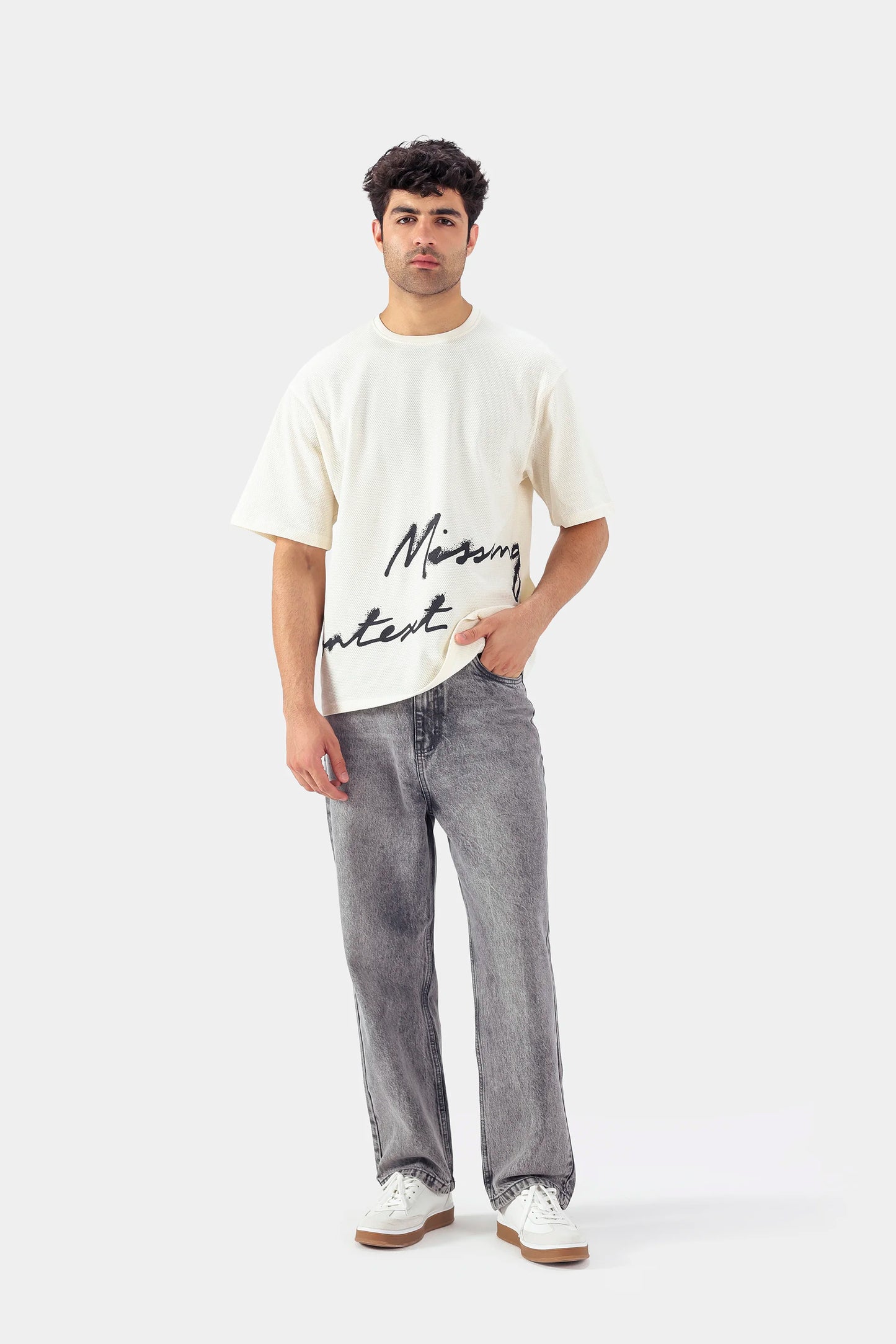 Popcorn-Knit T-Shirt - Cougar Clothing