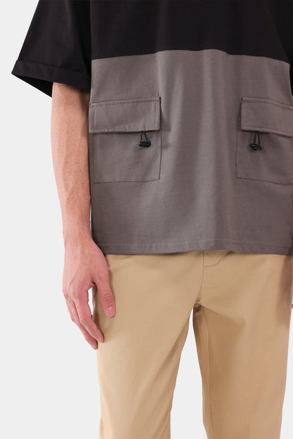 Oversized T-Shirt With Flap Pockets - Cougar Clothing