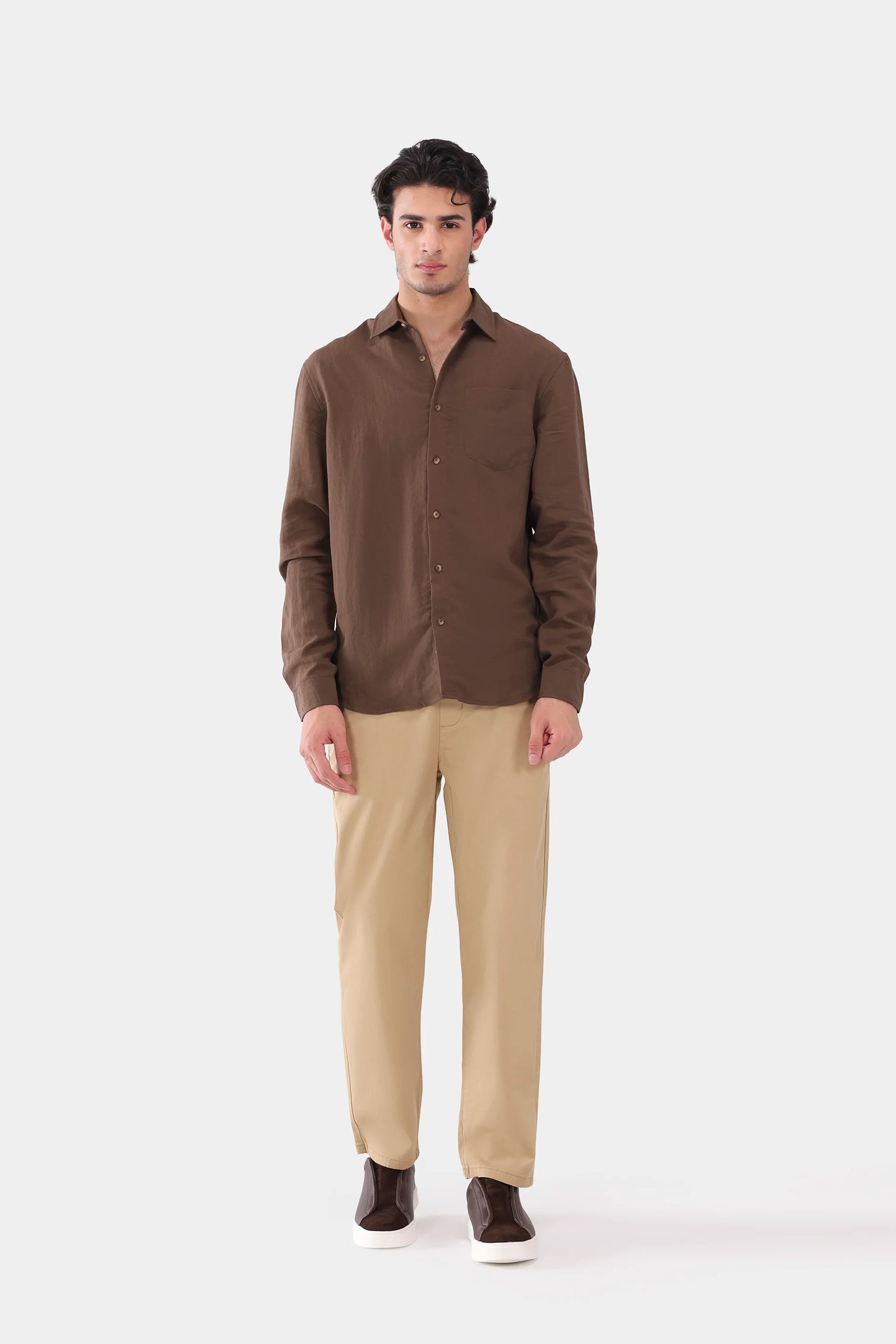 Chest Pocket Cotton Shirt - Cougar Clothing