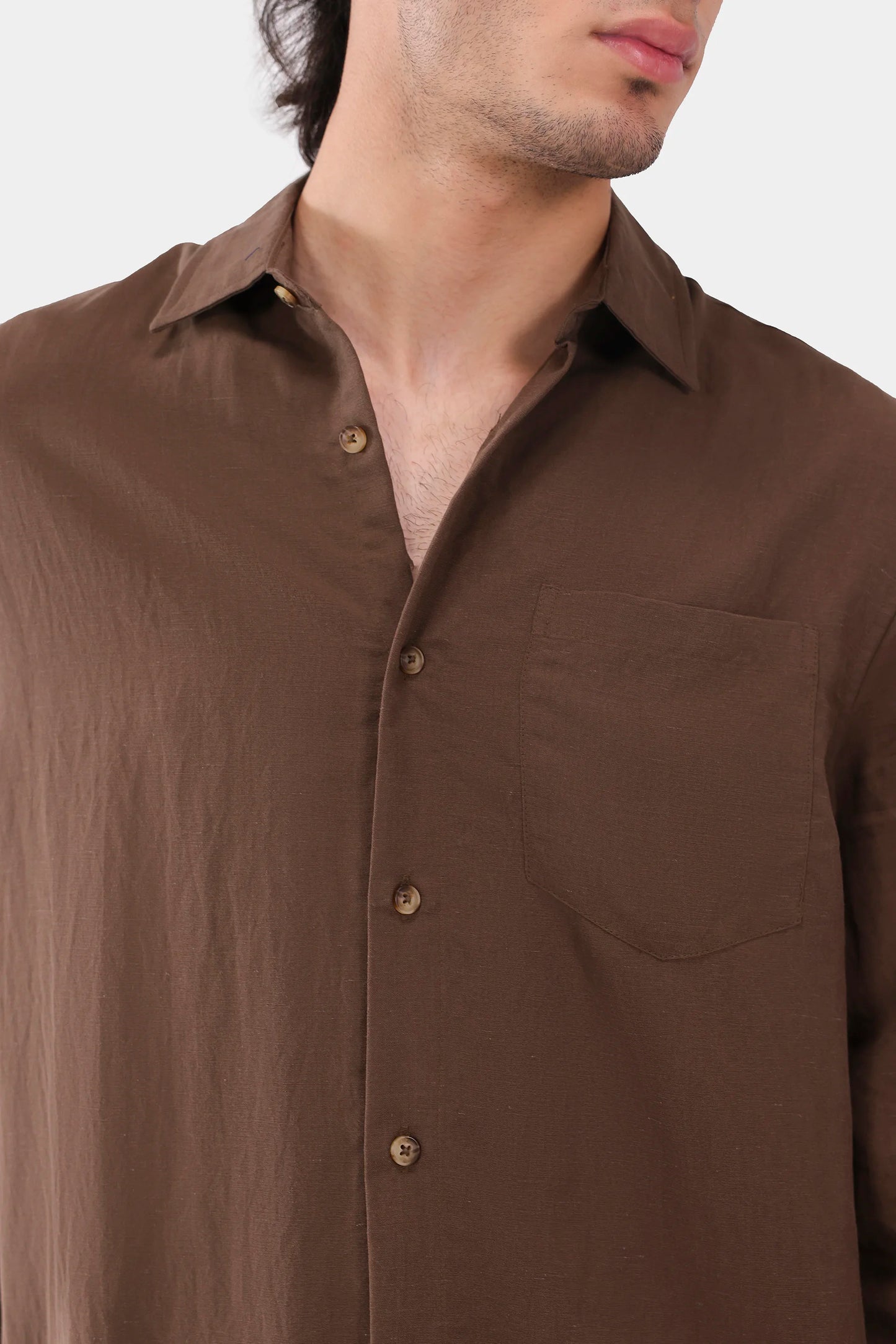 Chest Pocket Cotton Shirt - Cougar Clothing