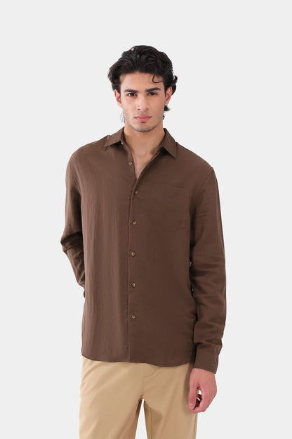 Chest Pocket Cotton Shirt - Cougar Clothing