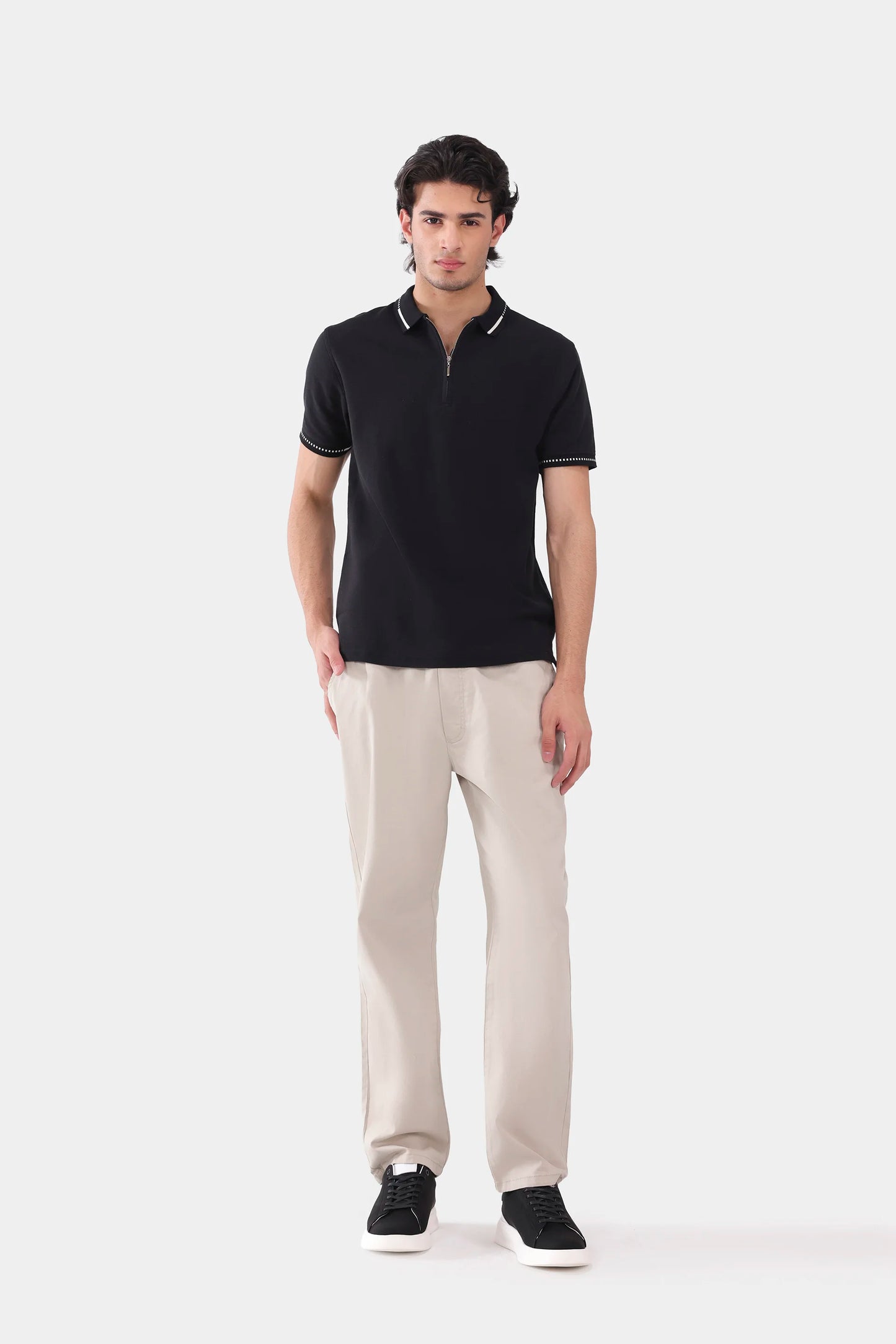 Quarter Zip Polo - Cougar Clothing