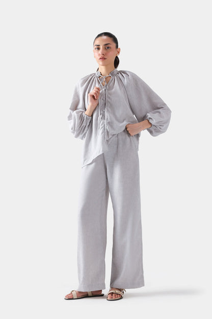 Textured Pleated Trousers - Cougar Clothing