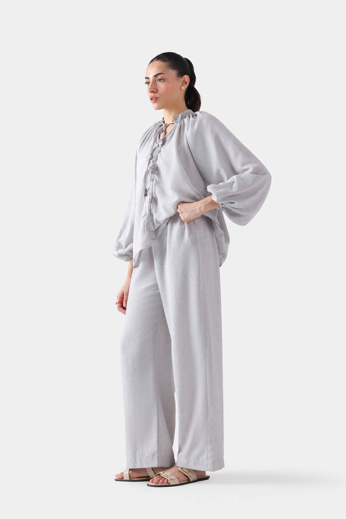 Textured Pleated Trousers - Cougar Clothing